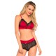 Leg Avenue Satin Spandex Bralette String Leg Avenue Satin Spandex Bralette String