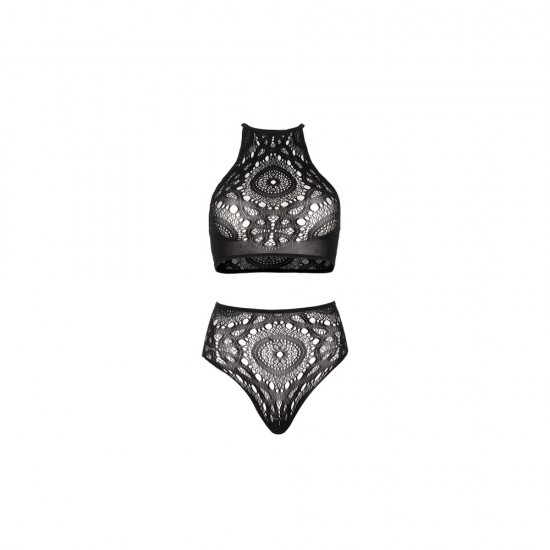 Leg Avenue Lace Top And High Waist String Leg Avenue Lace Top And High Waist String