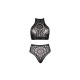 Leg Avenue Lace Top And High Waist String Leg Avenue Lace Top And High Waist String