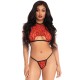 Leg Avenue Leopard Crop Top and GString Leg Avenue Leopard Crop Top and GString