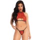 Leg Avenue Leopard Crop Top and GString Leg Avenue Leopard Crop Top and GString