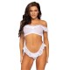 Leg Avenue Lace Ruffle Crop Top and Panty UK 6 to 12 Leg Avenue Lace Ruffle Crop Top and Panty UK 6 to 12