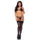 Leg Avenue Vinyl Top and String Set Black Leg Avenue Vinyl Top and String Set Black