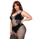 Leg Avenue Dual Strap Halter Dress Plus Size UK 14 to 18 Leg Avenue Dual Strap Halter Dress Plus Size UK 14 to 18