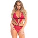Leg Avenue Scalloped Teddy and Panty Set Pink Leg Avenue Scalloped Teddy and Panty Set Pink