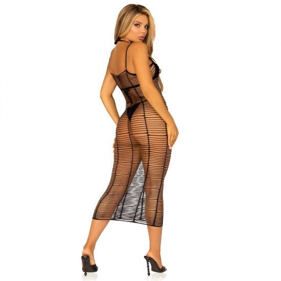 Leg Avenue Horizontal Net Maxi Dress UK 6 to 12 Leg Avenue Horizontal Net Maxi Dress UK 6 to 12