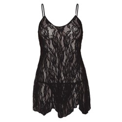 Leg Avenue Rose Lace Flair Chemise Black UK 14 to 18 Leg Avenue Rose Lace Flair Chemise Black UK 14 to 18