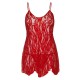 Leg Avenue Rose Lace Flair Chemise Red UK 14 to 18 Leg Avenue Rose Lace Flair Chemise Red UK 14 to 18