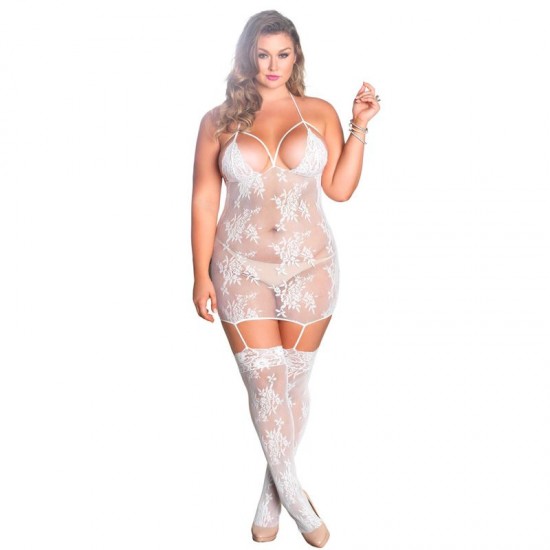 Leg Avenue Strappy Suspender Dress UK 14 to 18 Leg Avenue Strappy Suspender Dress UK 14 to 18