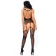 Leg Avenue Strappy Rose Lace Bodystocking UK 6 to 12 Leg Avenue Strappy Rose Lace Bodystocking UK 6 to 12