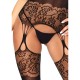 Leg Avenue Strappy Rose Lace Bodystocking UK 6 to 12 Leg Avenue Strappy Rose Lace Bodystocking UK 6 to 12