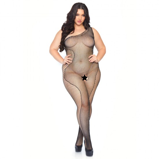 Leg Avenue Crystalized Bodystocking Plus Size UK 14 to 18 Leg Avenue Crystalized Bodystocking Plus Size UK 14 to 18
