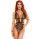 Leg Avenue Fishnet Strappy Gstring Teddy Leg Avenue Fishnet Strappy Gstring Teddy