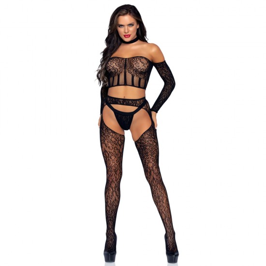 Leg Avenue Top and Suspender Set UK 6 to 12 Leg Avenue Top and Suspender Set UK 6 to 12