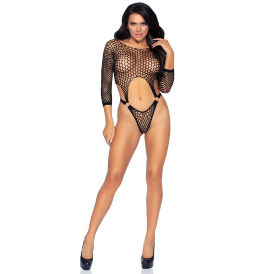 Leg Avenue Top Bodysuit with Thong Black UK 6 to 12 Leg Avenue Top Bodysuit with Thong Black UK 6 to 12