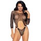 Leg Avenue Top Bodysuit with Thong Black UK 6 to 12 Leg Avenue Top Bodysuit with Thong Black UK 6 to 12