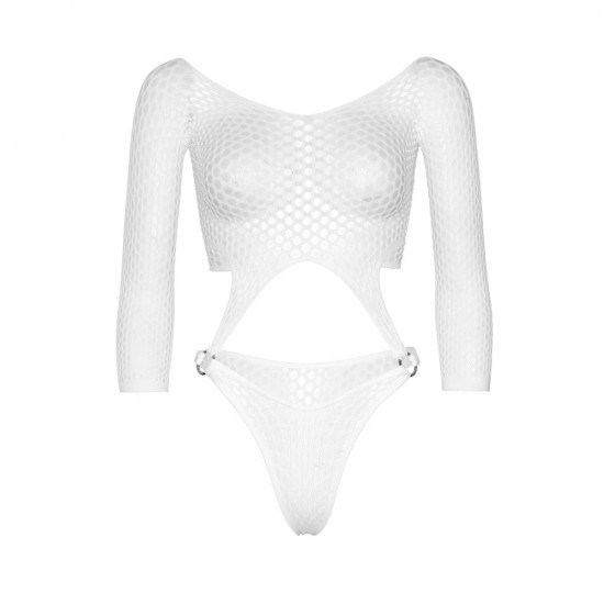 Leg Avenue Top Bodysuit with Thong White UK 6 to 12 Leg Avenue Top Bodysuit with Thong White UK 6 to 12