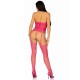 Leg Avenue High Neck Halter Net And Lace Suspender UK 6 to 12 Leg Avenue High Neck Halter Net And Lace Suspender UK 6 to 12