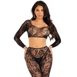 Leg Avenue Crop Top and Footless Tights UK 6 to 12 Leg Avenue Crop Top and Footless Tights UK 6 to 12