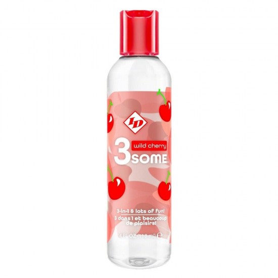 ID 3some Wild Cherry 3 In 1 Lubricant 118ml ID 3some Wild Cherry 3 In 1 Lubricant 118ml
