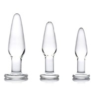 XR Dosha 3 Piece Glass Anal Plug Kit XR Dosha 3 Piece Glass Anal Plug Kit