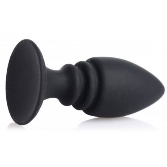 XR Strict Male Cock Ring Harness with Silicone Anal Plug XR Strict Male Cock Ring Harness with Silicone Anal Plug