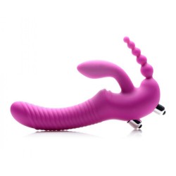XR Regal Rider Vibrating Silicone Strapless Strap On Triple G Di XR Regal Rider Vibrating Silicone Strapless Strap On Triple G Di