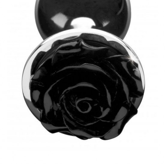 XR Booty Sparks Black Rose Anal Plug Large XR Booty Sparks Black Rose Anal Plug Large
