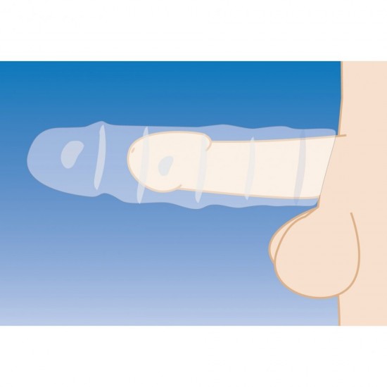 Size Matters 3 Inch Clear Penis Enhancer Sleeve Size Matters 3 Inch Clear Penis Enhancer Sleeve