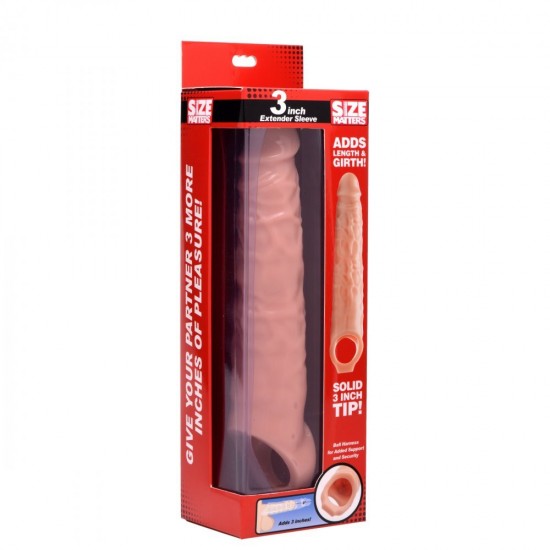 Size Matters 3 Inch Flesh Penis Extender Sleeve Size Matters 3 Inch Flesh Penis Extender Sleeve