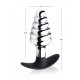 Master Series Dark Hive Metal And Silicone Ribbed Anal Plug Master Series Dark Hive Metal And Silicone Ribbed Anal Plug