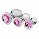 XR Pink Gem Glass Anal Plug Set XR Pink Gem Glass Anal Plug Set