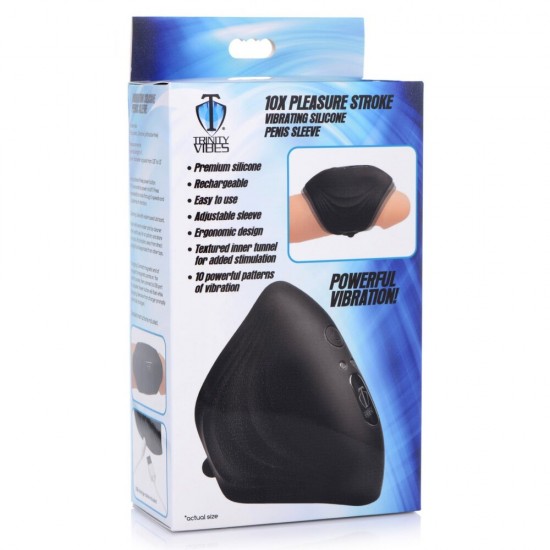 XR Vibes 10X Pleasure Stroke Vibrating Penis Sleeve XR Vibes 10X Pleasure Stroke Vibrating Penis Sleeve