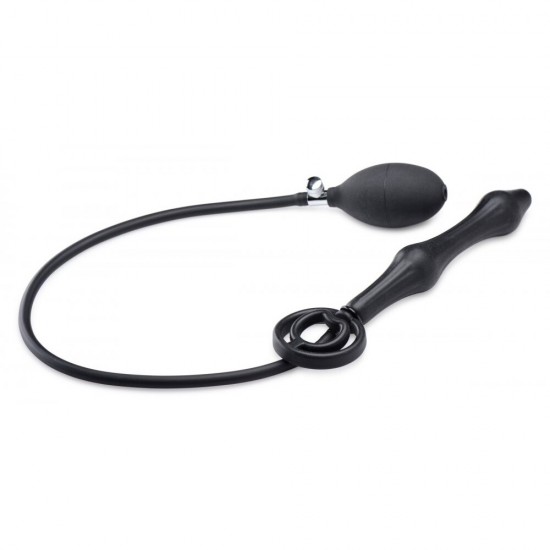 Master Series Devils Rattle Inflatable Anal Plug With Cock Ring Master Series Devils Rattle Inflatable Anal Plug With Cock Ring