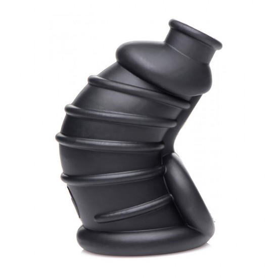 Master Series Dark Chamber Silicone Chastitys Cage Master Series Dark Chamber Silicone Chastitys Cage