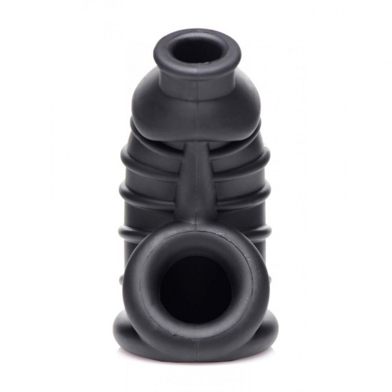Master Series Dark Chamber Silicone Chastitys Cage Master Series Dark Chamber Silicone Chastitys Cage