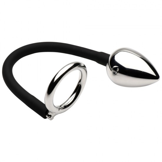 Master Series Tug Plug Aluminum Cock and Ball Ring Master Series Tug Plug Aluminum Cock and Ball Ring