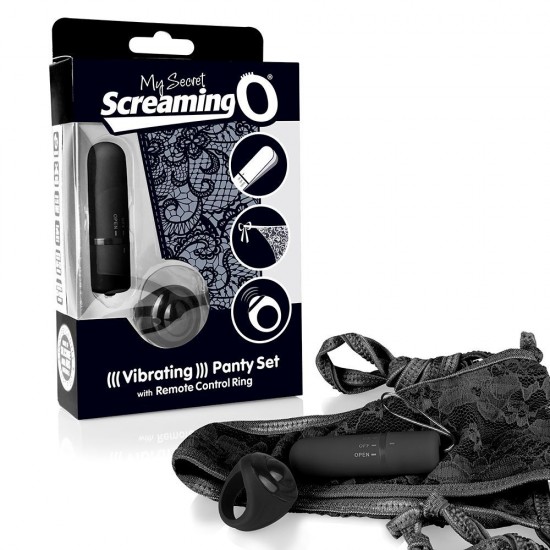 Screaming O My Secret Charged Black Remote Control Panty Vibe Screaming O My Secret Charged Black Remote Control Panty Vibe