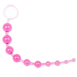 Pink Chain Of 10 Anal Beads Pink Chain Of 10 Anal Beads