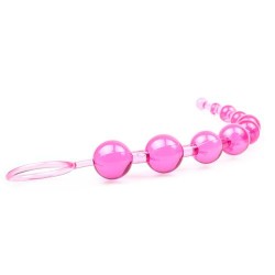 Pink Chain Of 10 Anal Beads Pink Chain Of 10 Anal Beads