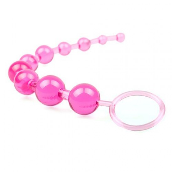 Pink Chain Of 10 Anal Beads Pink Chain Of 10 Anal Beads