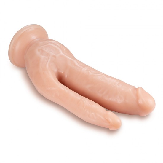 Dr. Skin Dual 8 Inch Dual Penetrating Dildo With Suction Cup Dr. Skin Dual 8 Inch Dual Penetrating Dildo With Suction Cup