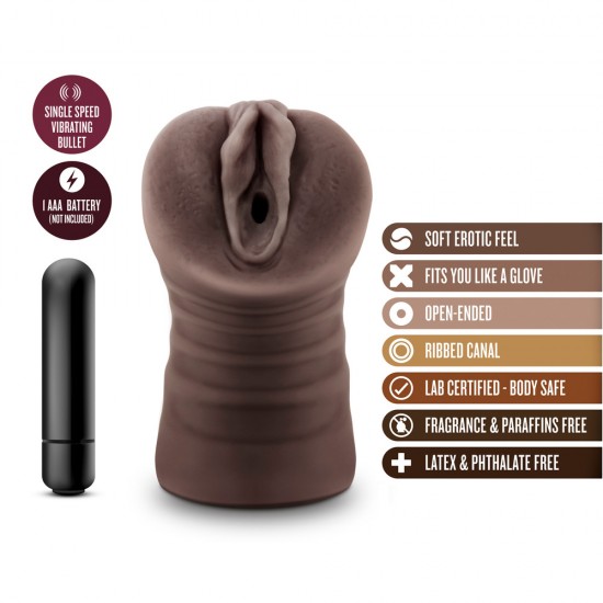 Hot Chocolate Brianna Vagina Vibrating Masturbator Hot Chocolate Brianna Vagina Vibrating Masturbator
