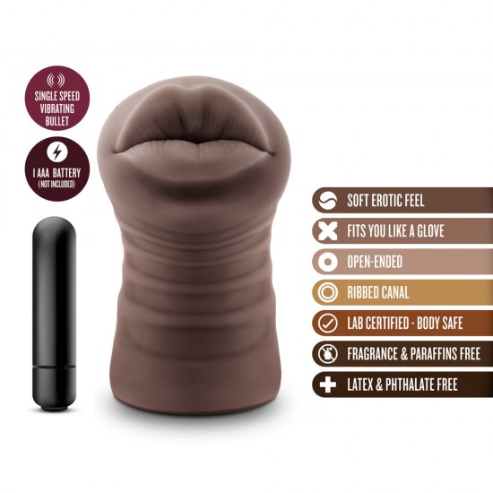 Hot Chocolate Renee Mouth Vibrating Masturbator Hot Chocolate Renee Mouth Vibrating Masturbator
