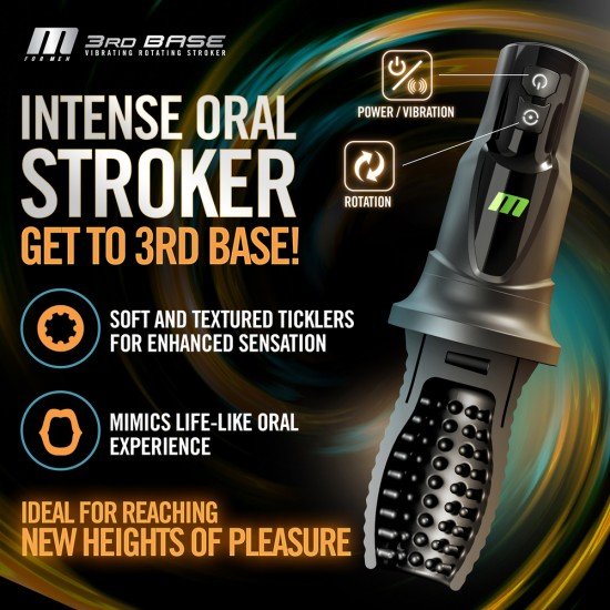 3RD Base Vibrating Roating Masturbator 3RD Base Vibrating Roating Masturbator