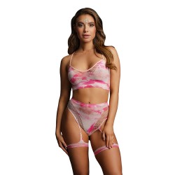 Le Desir Bliss 2 Piece Set With Garters Tie Dye UK 6 to 14 Le Desir Bliss 2 Piece Set With Garters Tie Dye UK 6 to 14