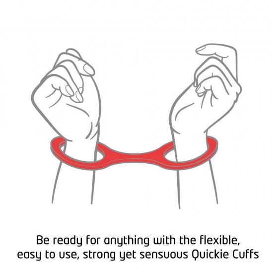 Quickie Cuffs Large Red Ankle Or Wrist Cuffs Quickie Cuffs Large Red Ankle Or Wrist Cuffs