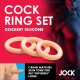 Jock Discreet Silicone Cock Ring Set Jock Discreet Silicone Cock Ring Set