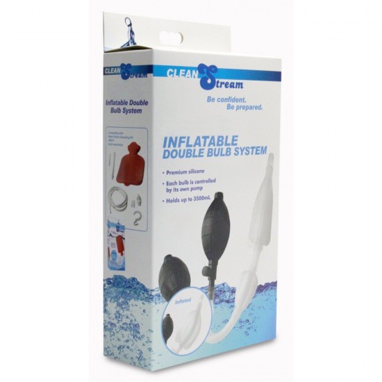 Clean Stream Silicone Inflatable Double Bulb Enema System Clean Stream Silicone Inflatable Double Bulb Enema System