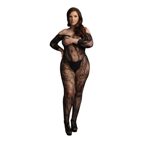 Le Desir Lace Sleeved Bodystocking UK 14 to 20 Le Desir Lace Sleeved Bodystocking UK 14 to 20